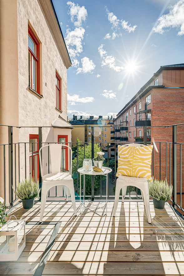 Фотоохота: 86 дизайн-идей для небольшого открытого балкончика