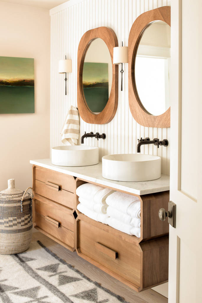 Просто фото: Хранение полотенец в ванной