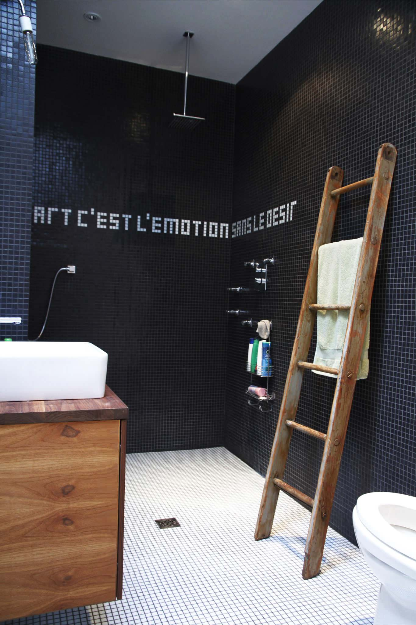 Фотоохоота: 91 идея для стены за душевой шторкой