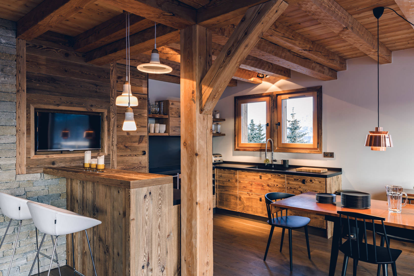 Кухня в стиле Шале