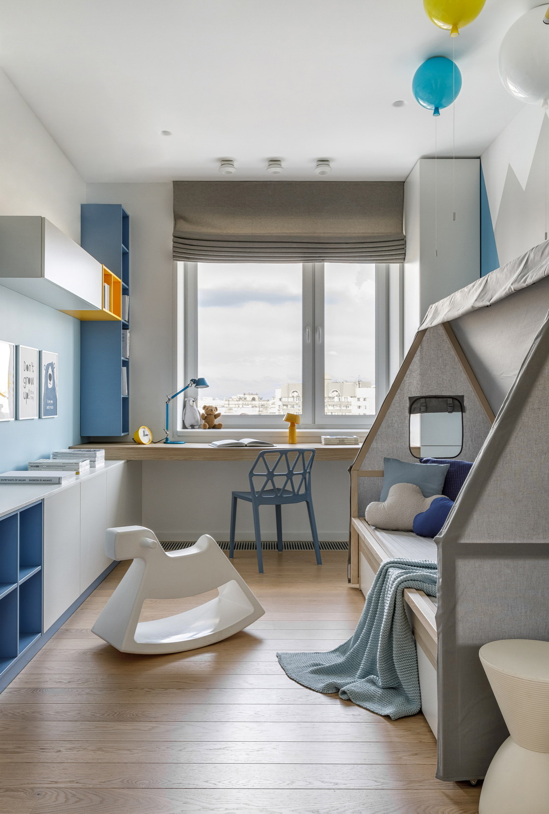 Houzz тур: Колор-блокинг для молодой семьи