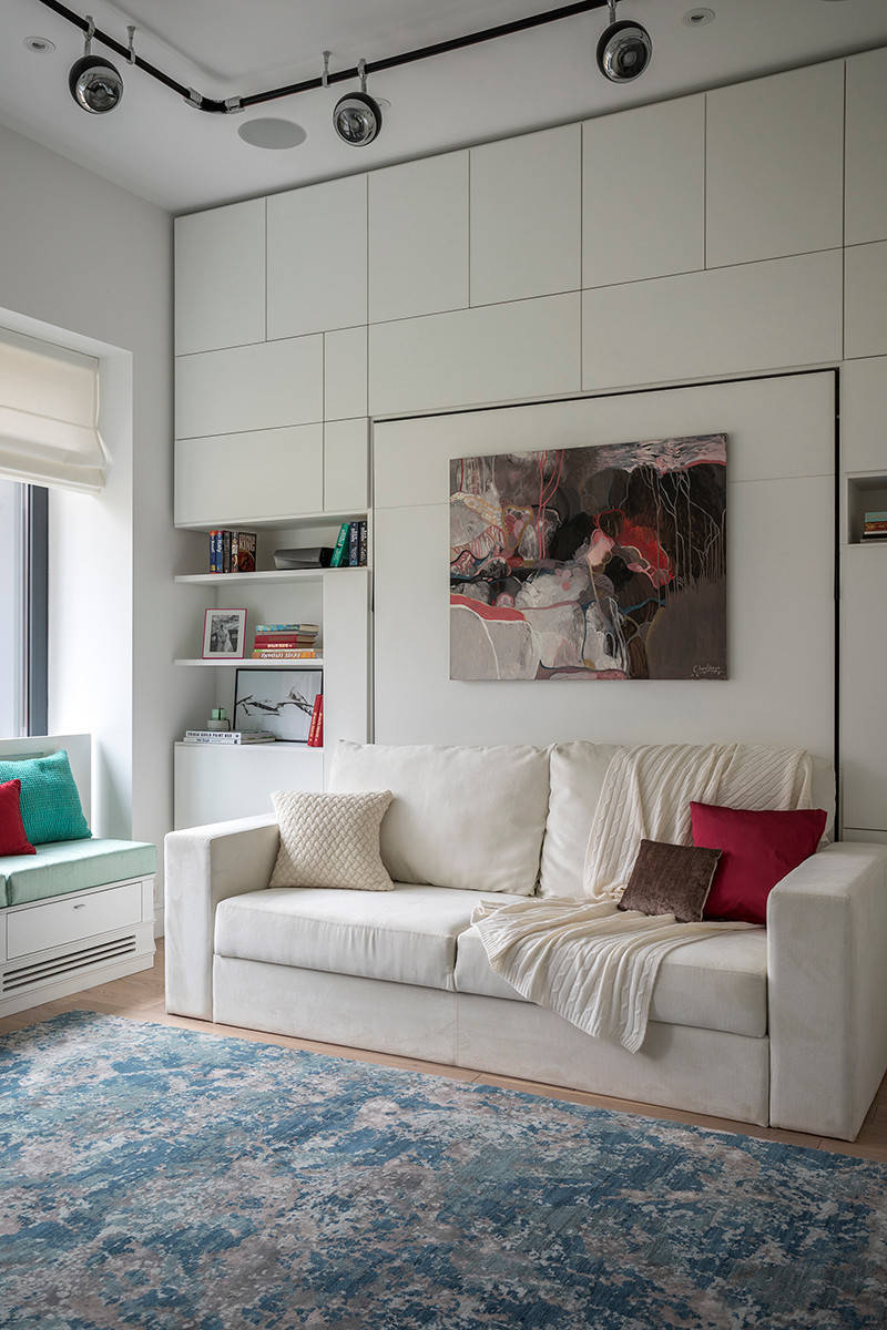 Houzz тур: Квартира с телевизором, которого не видно