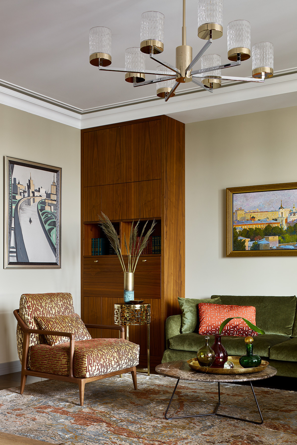 Houzz тур: Интерьер с мотивами 1960-х и деталями ар деко