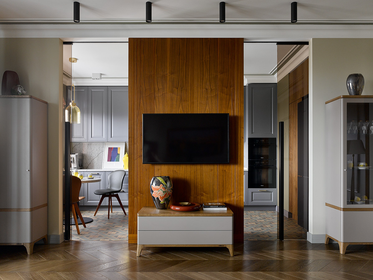 Просто фото: Перегородка между кухней и гостиной — 22 варианта