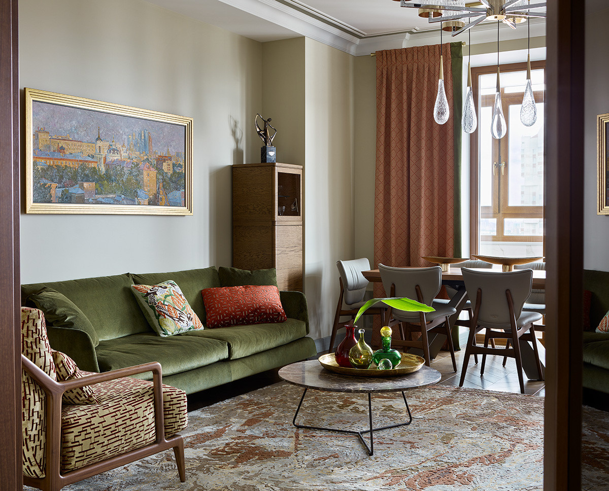 Houzz тур: Интерьер с мотивами 1960-х и деталями ар деко