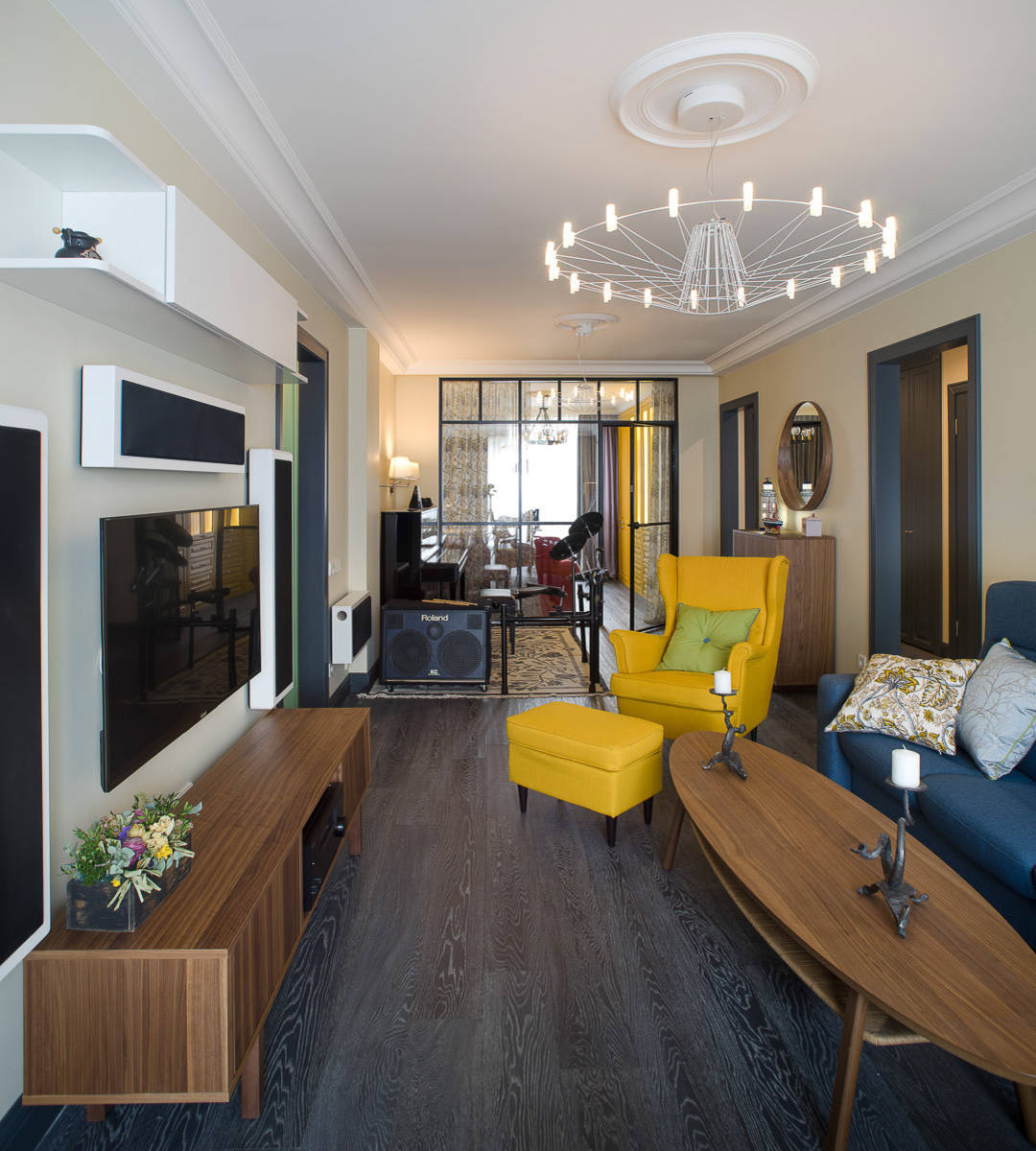 Houzz тур: Яркая квартира для музыкантов