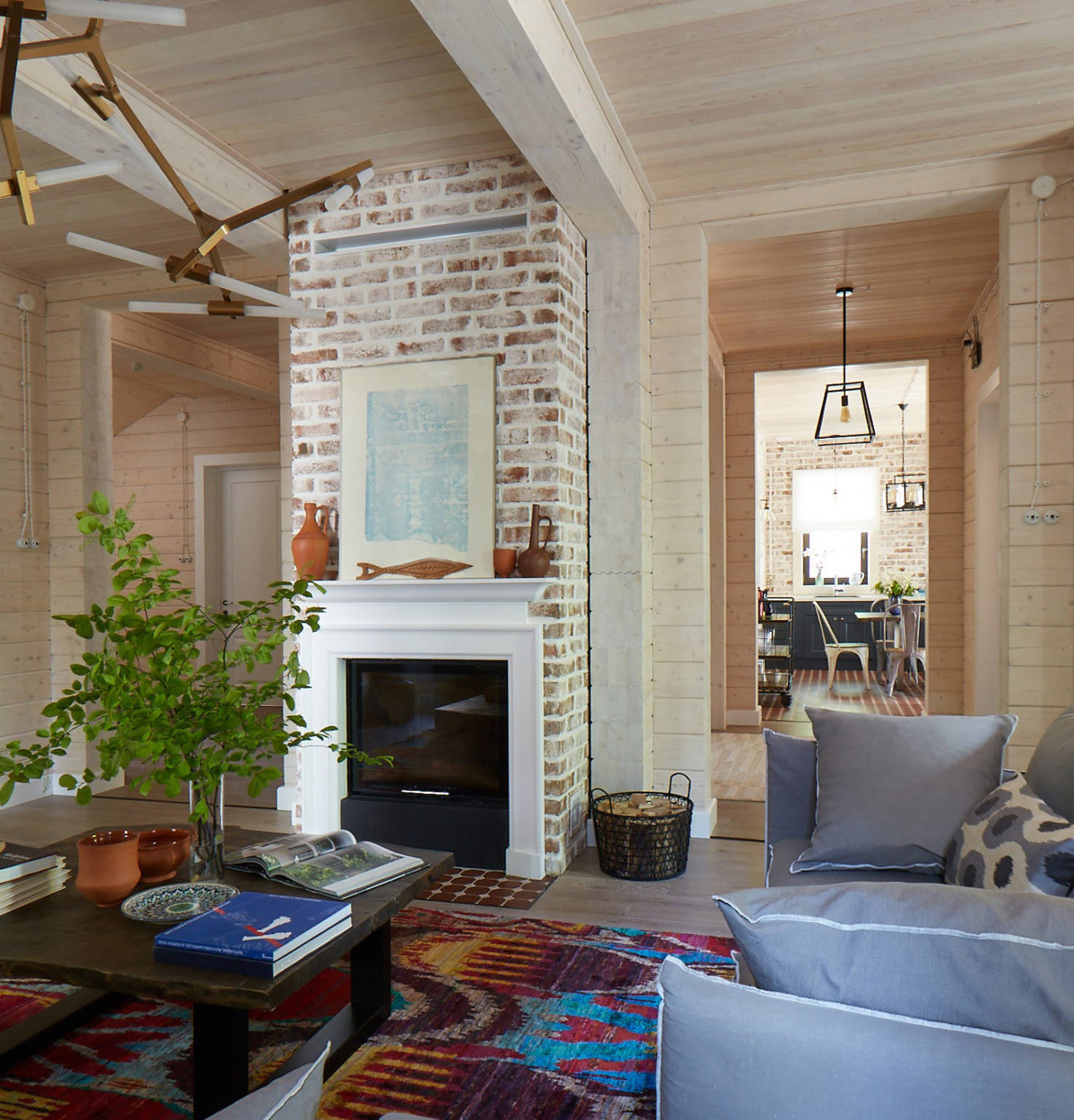 Houzz тур: Дом из клееного бруса в Малаховке