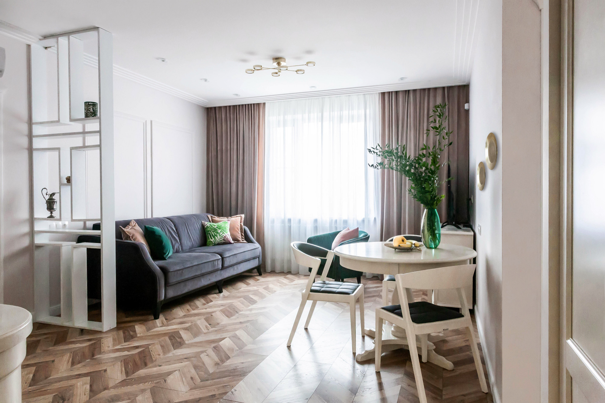 Houzz тур: Перепланировка двушки в трешку за 2 недели