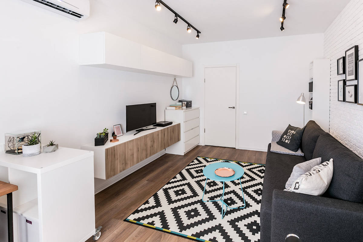 Houzz тур: Квартира с черной меловой кухней в Иваново