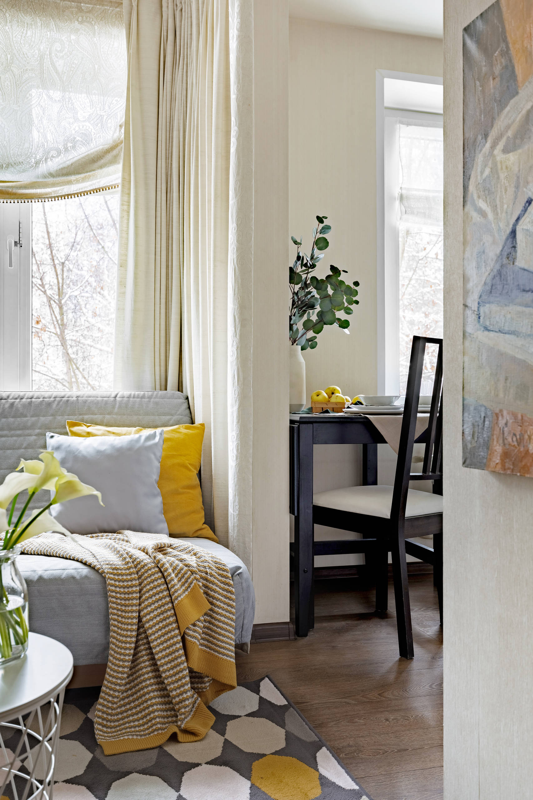 В гостях: Из «двушки» — «трешка» 43 кв.м для сестры дизайнера