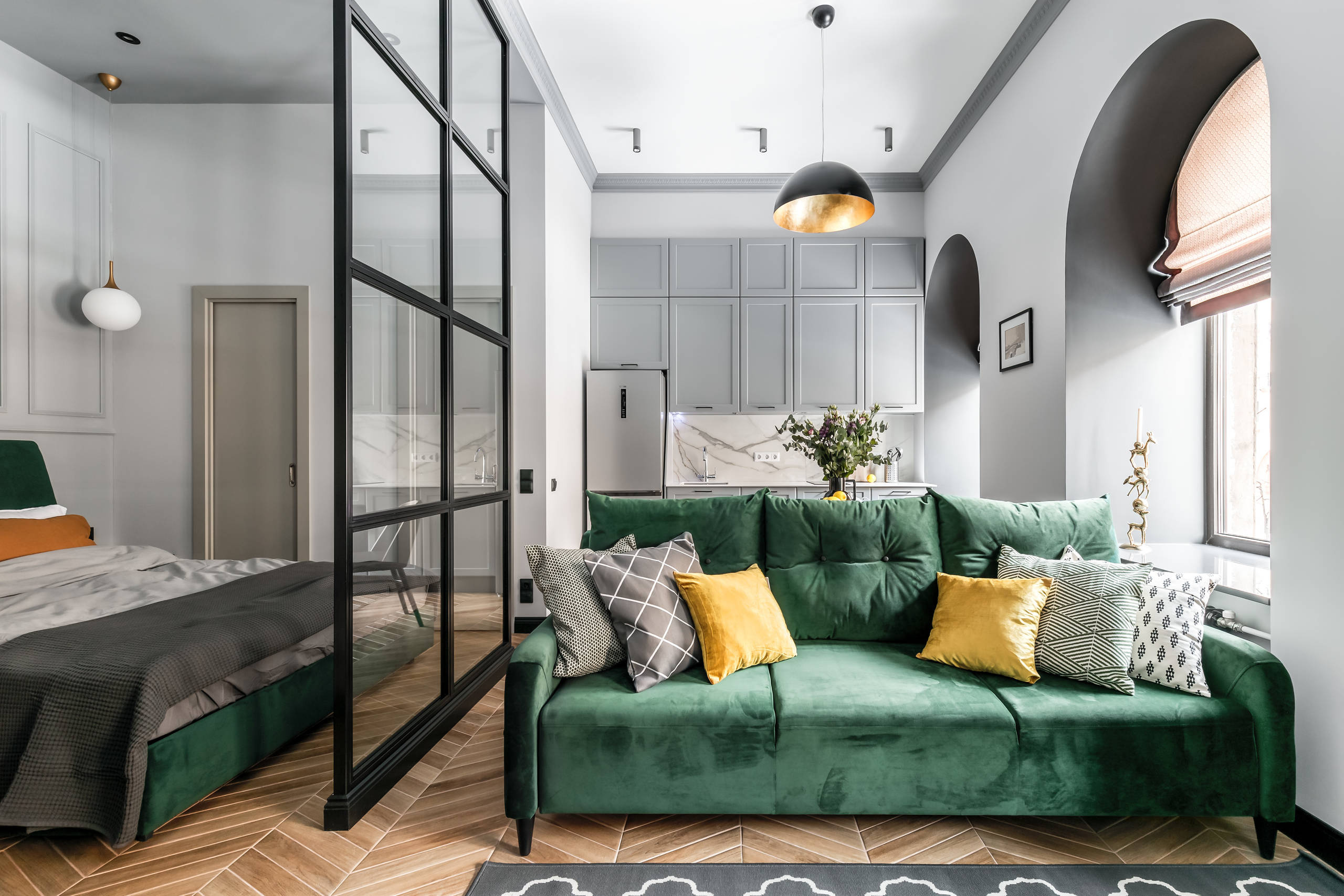 Houzz тур: 33 кв.м — студия из комнаты в коммуналке