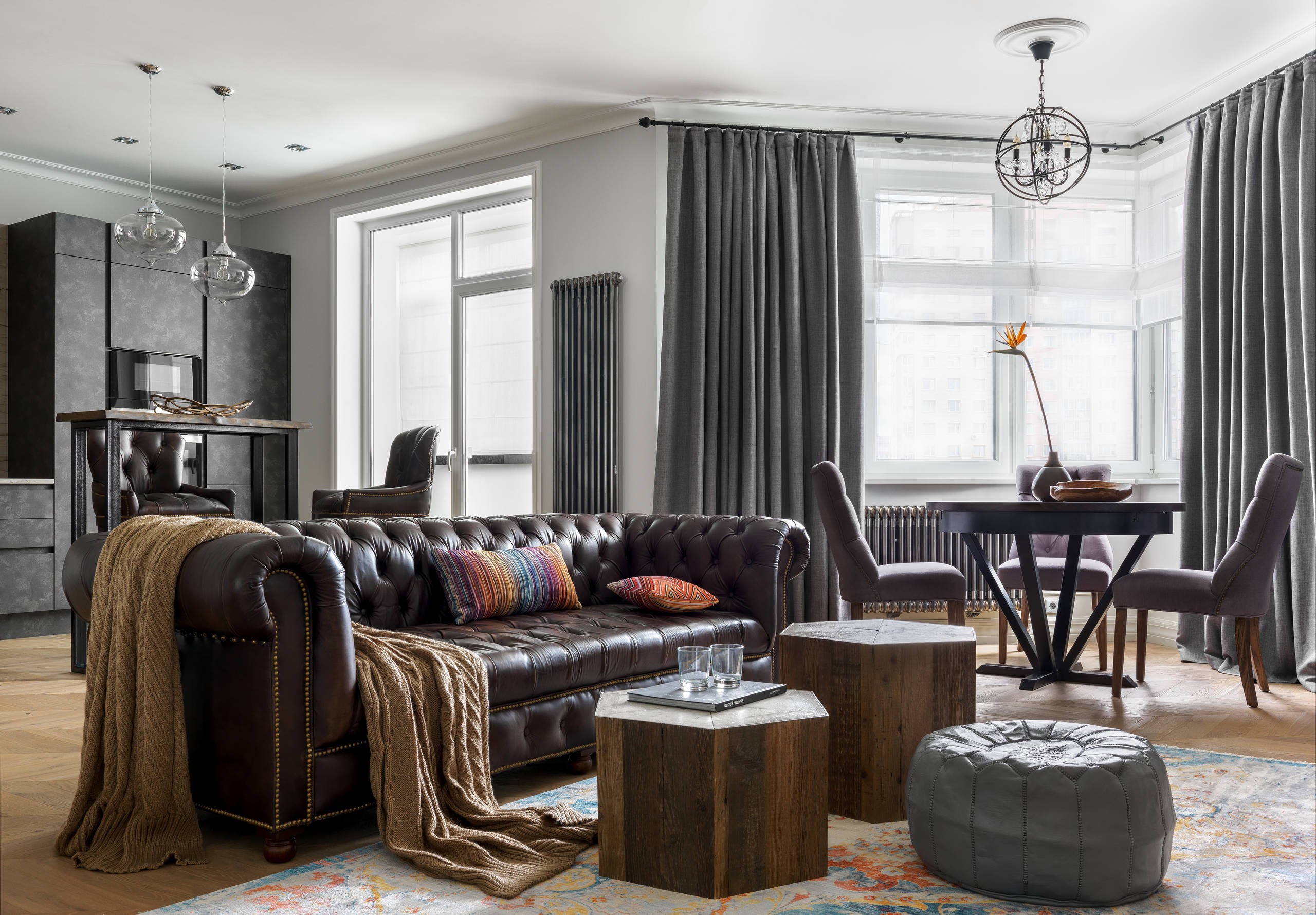 Есть решение: 9 вариантов дизайна кухни-гостиной 30 кв.м