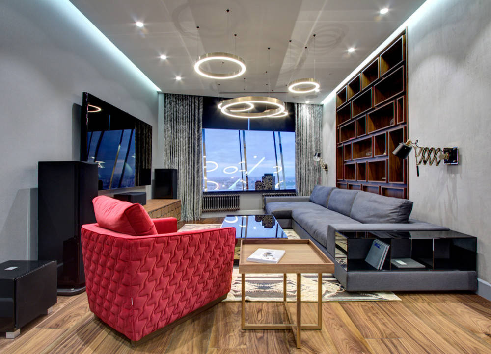 Есть проблема: Проходная кухня и гостиная в смежных комнатах