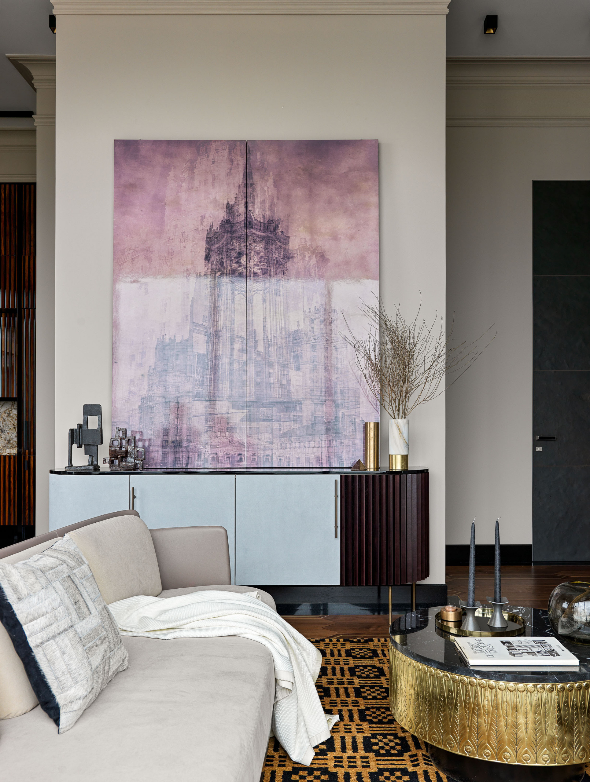 Houzz тур: Огонь-интерьер с видом на Москва-сити