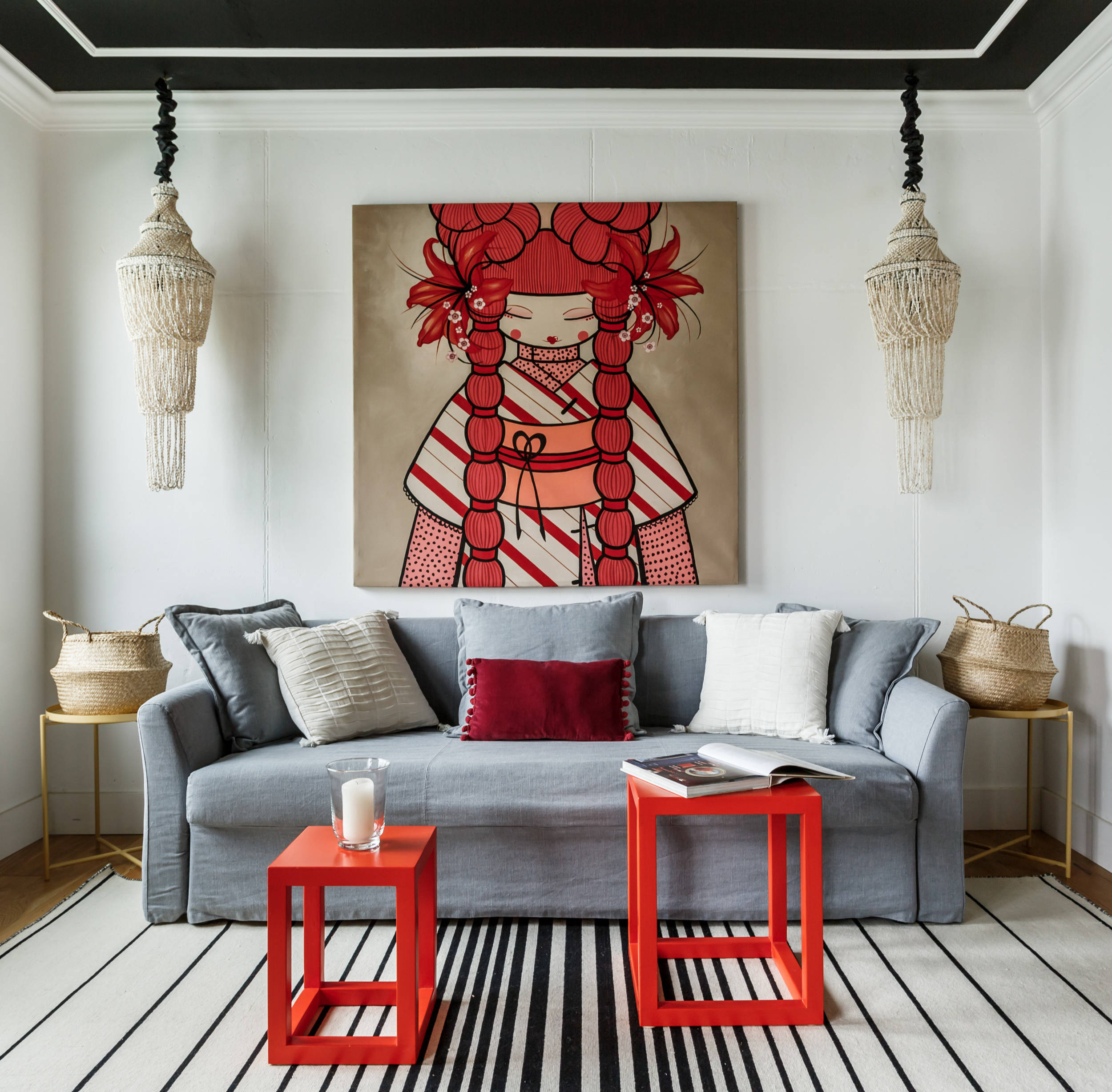 Houzz тур: Квартира с черным потолком