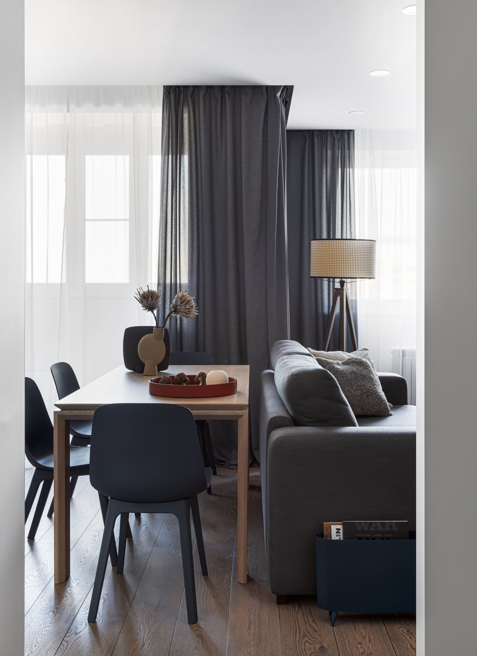 Houzz тур: Квартира-студия с уютной спальней в нише