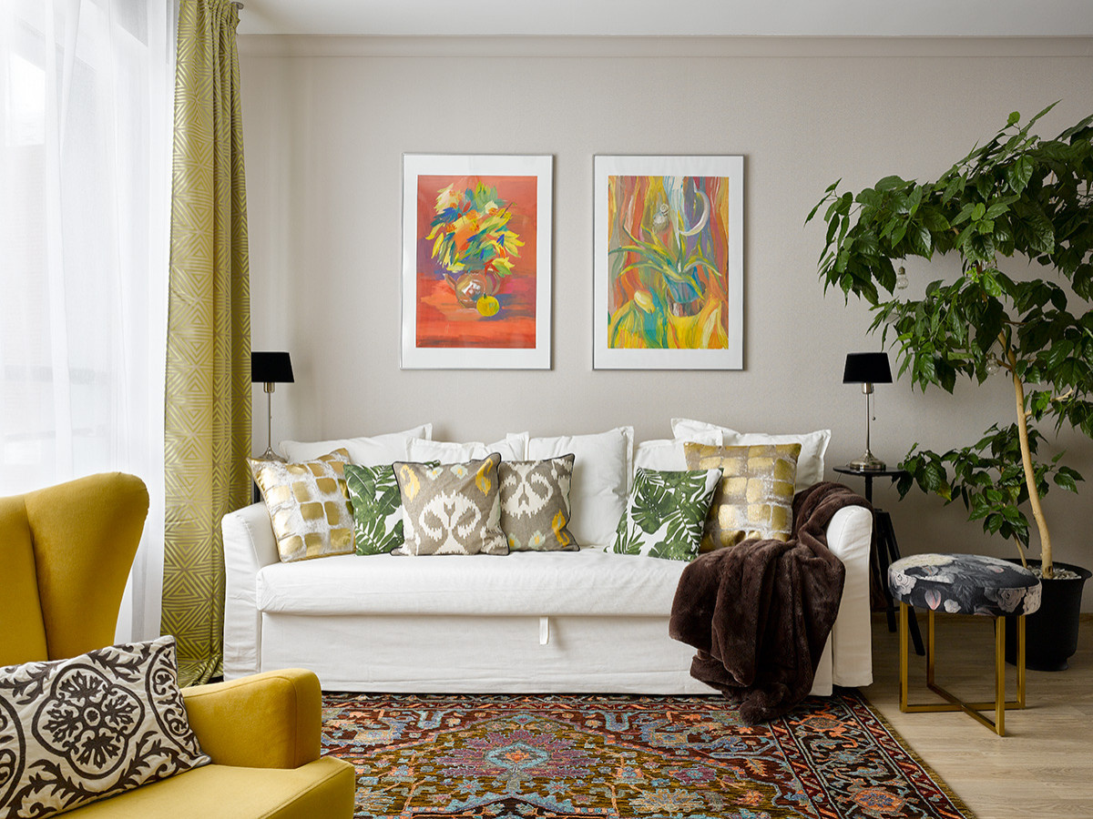 В гостях: Солнечная квартира для семьи дизайнера