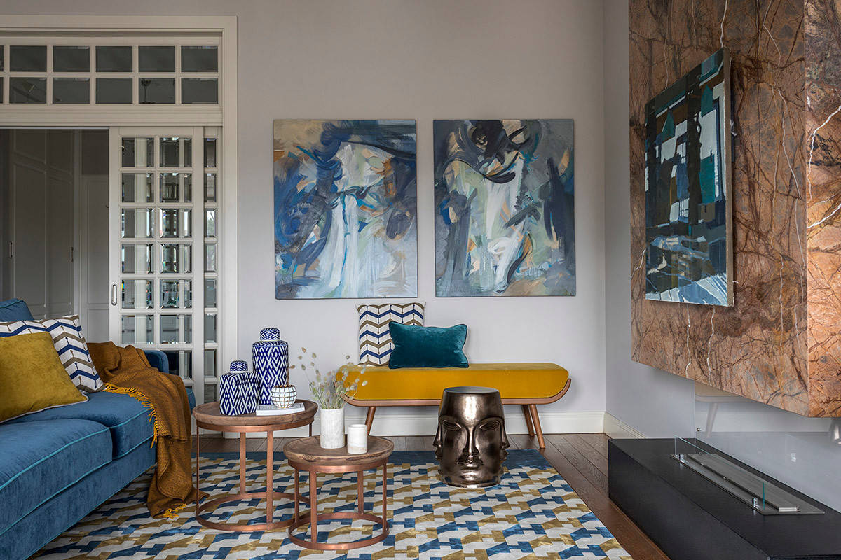 Houzz тур: Интерьер с бирюзовыми акцентами