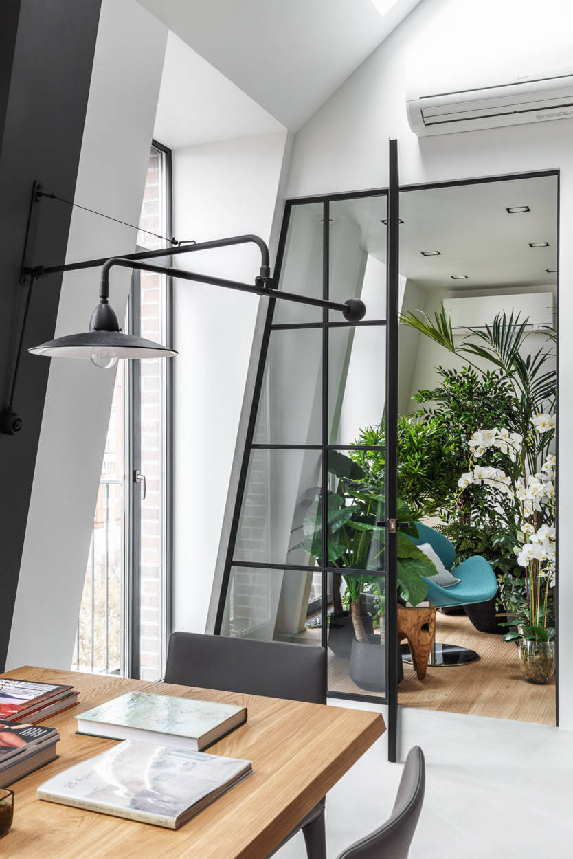 Houzz тур: Апартаменты в мансарде с зимним садом