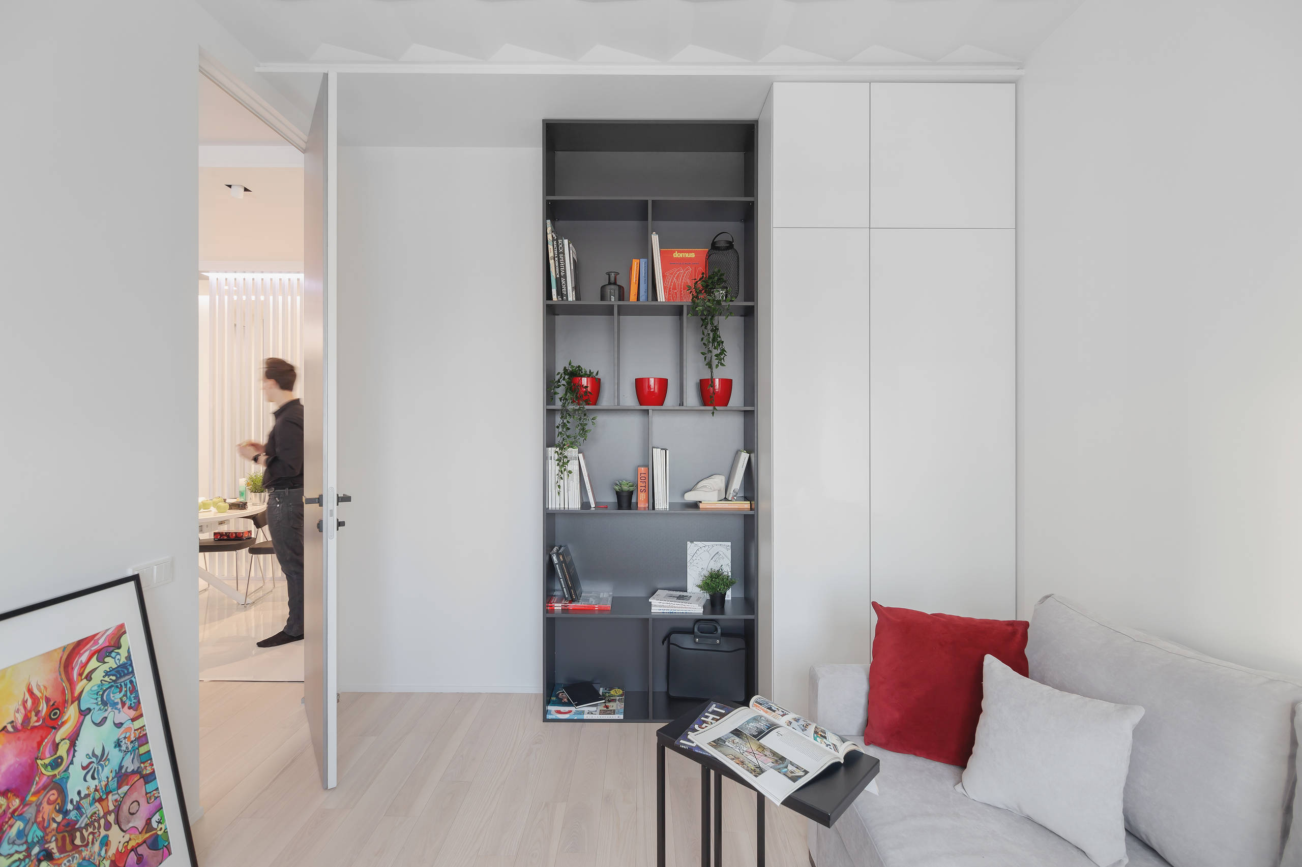 Houzz тур: Забор ПО-2 на стенах в одной московской квартире