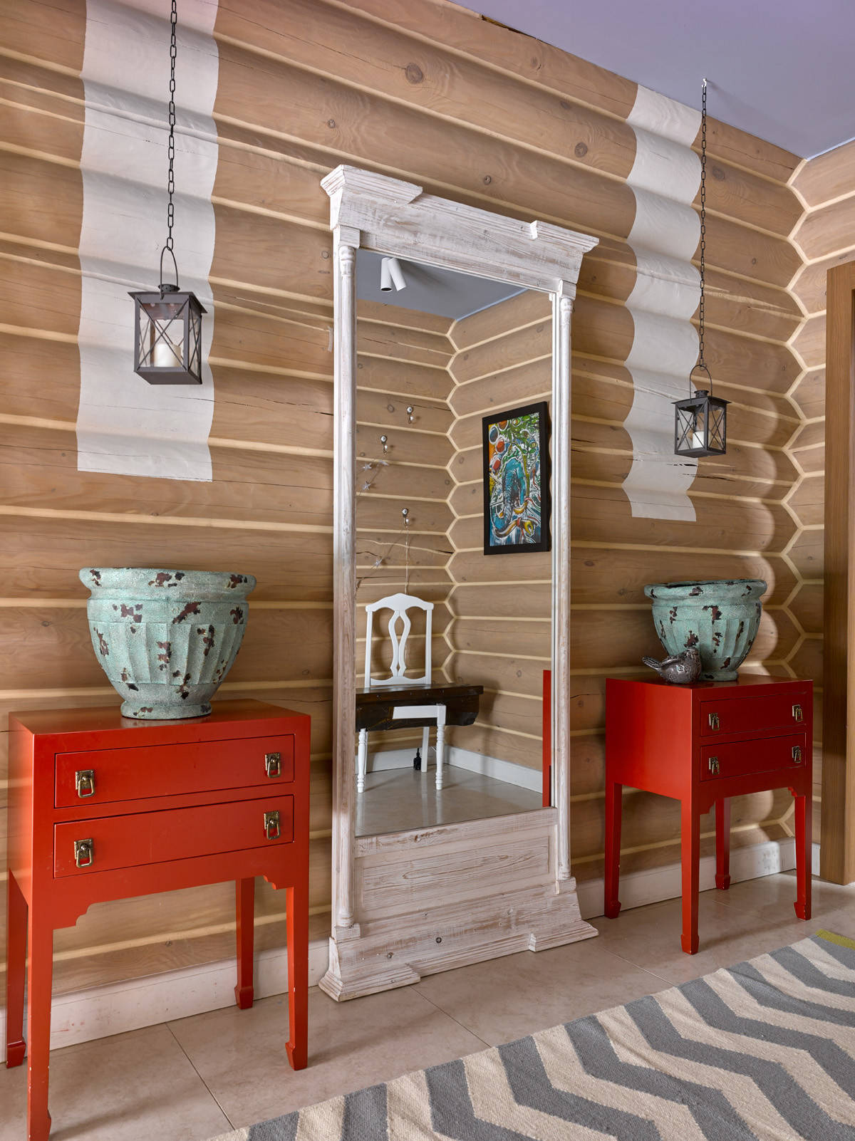 Houzz тур: Лофт в бревенчатом (!) доме