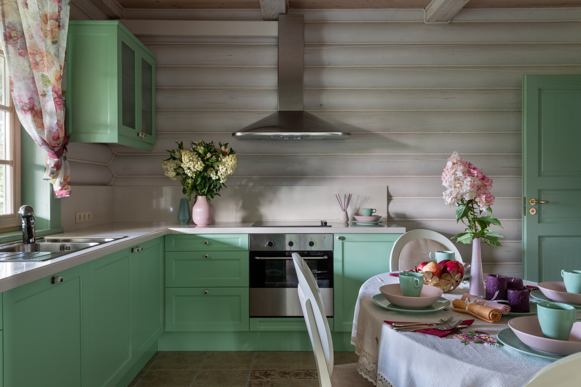 До и после: Обновление бревенчатого дома