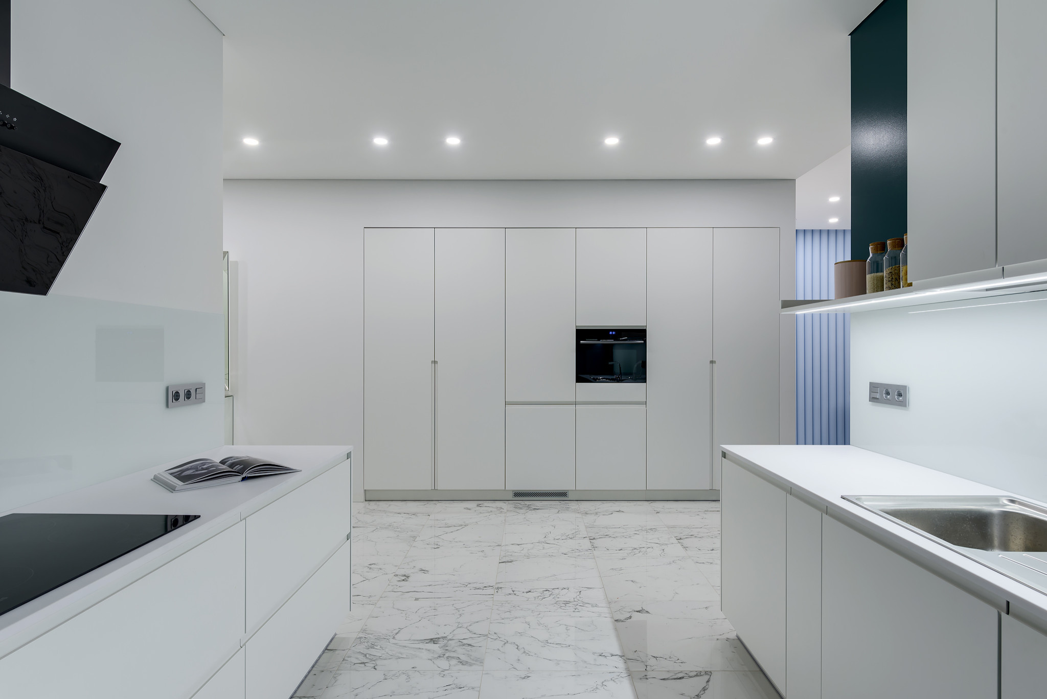 Houzz Украина: Интерьер с голубым гипсом на стенах