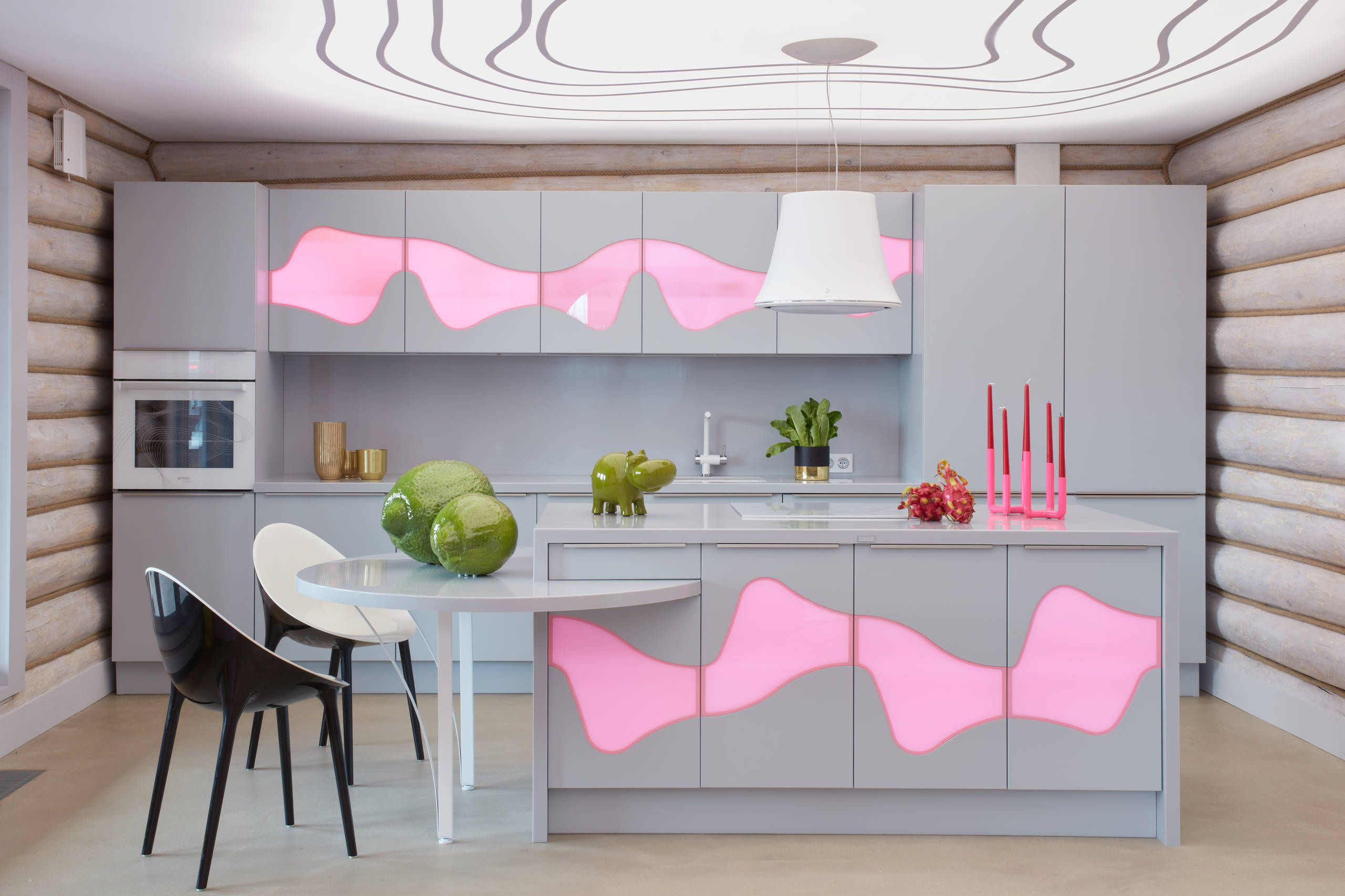 Вопрос: Серый цвет на кухне – с чем его сочетать