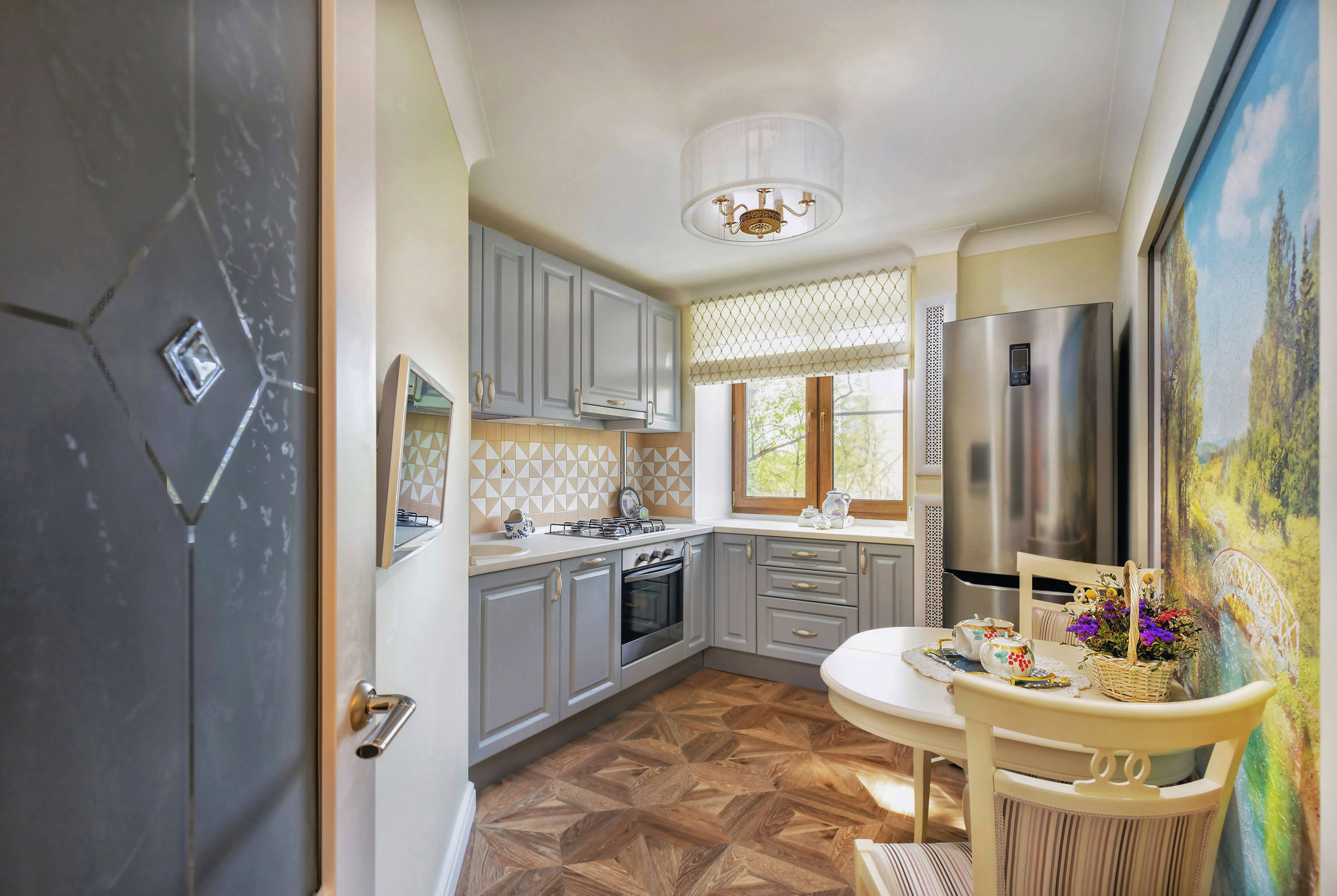 Проблема и решение: Дизайн узкой кухни