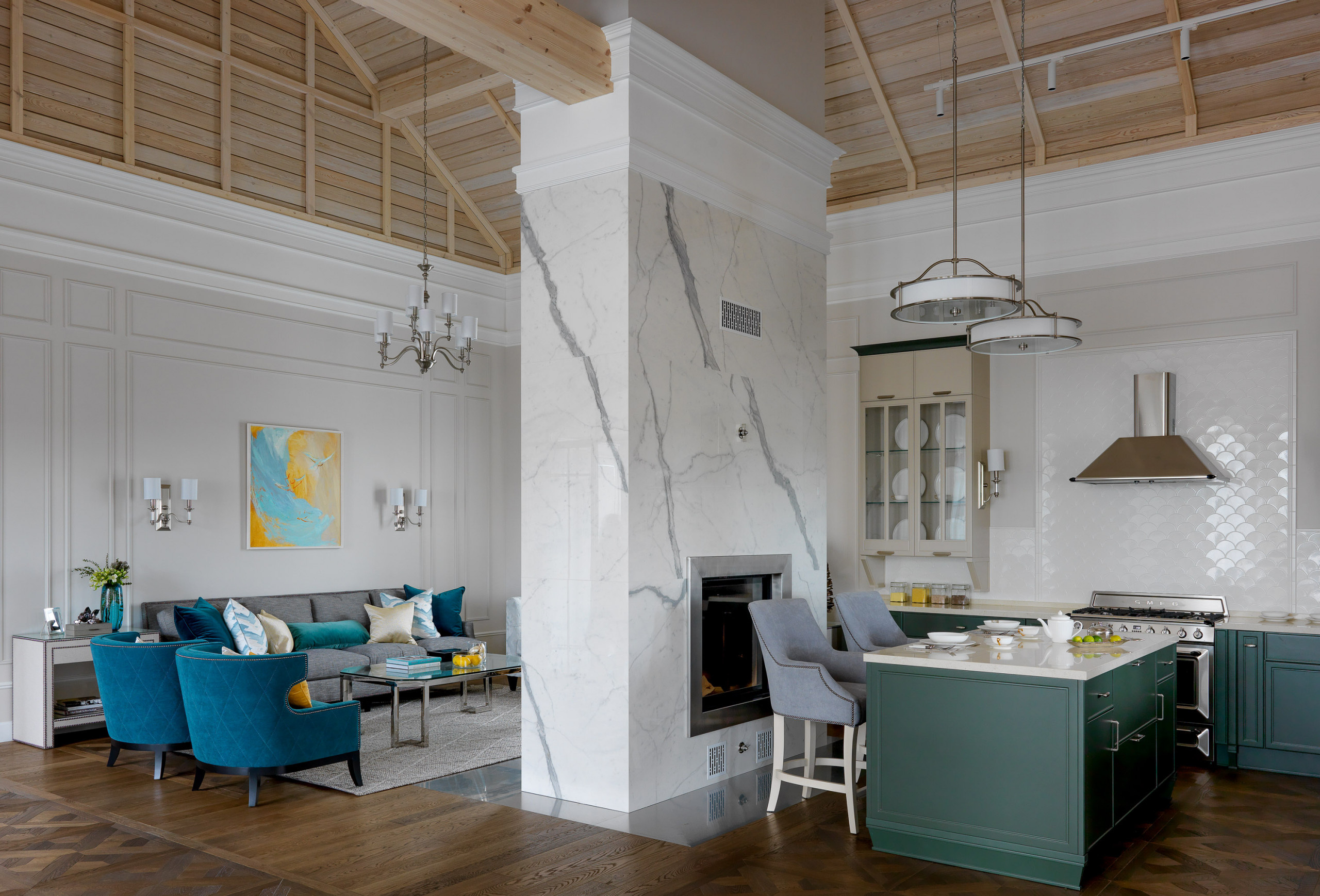 Houzz тур: Дом для гостей в стиле американской классики