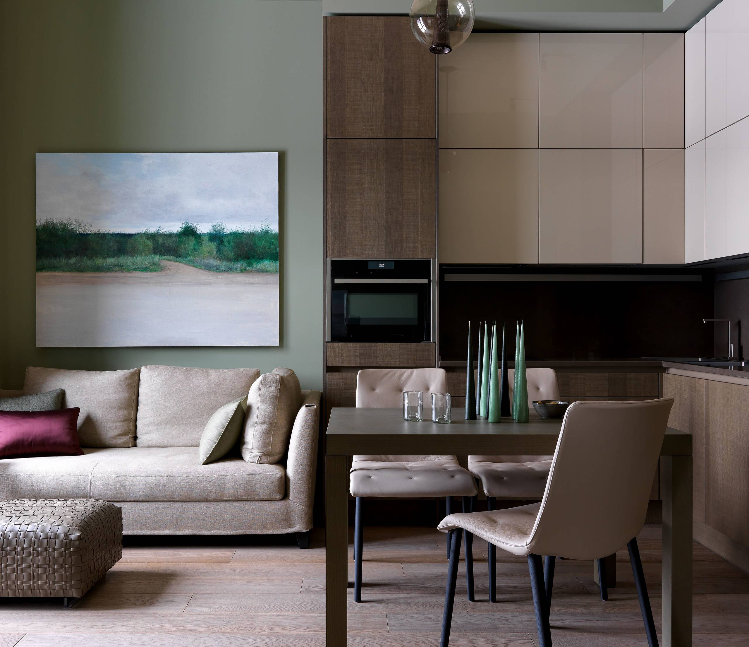 Есть решение: Кухня в «еврогостиной» — 7 проектов