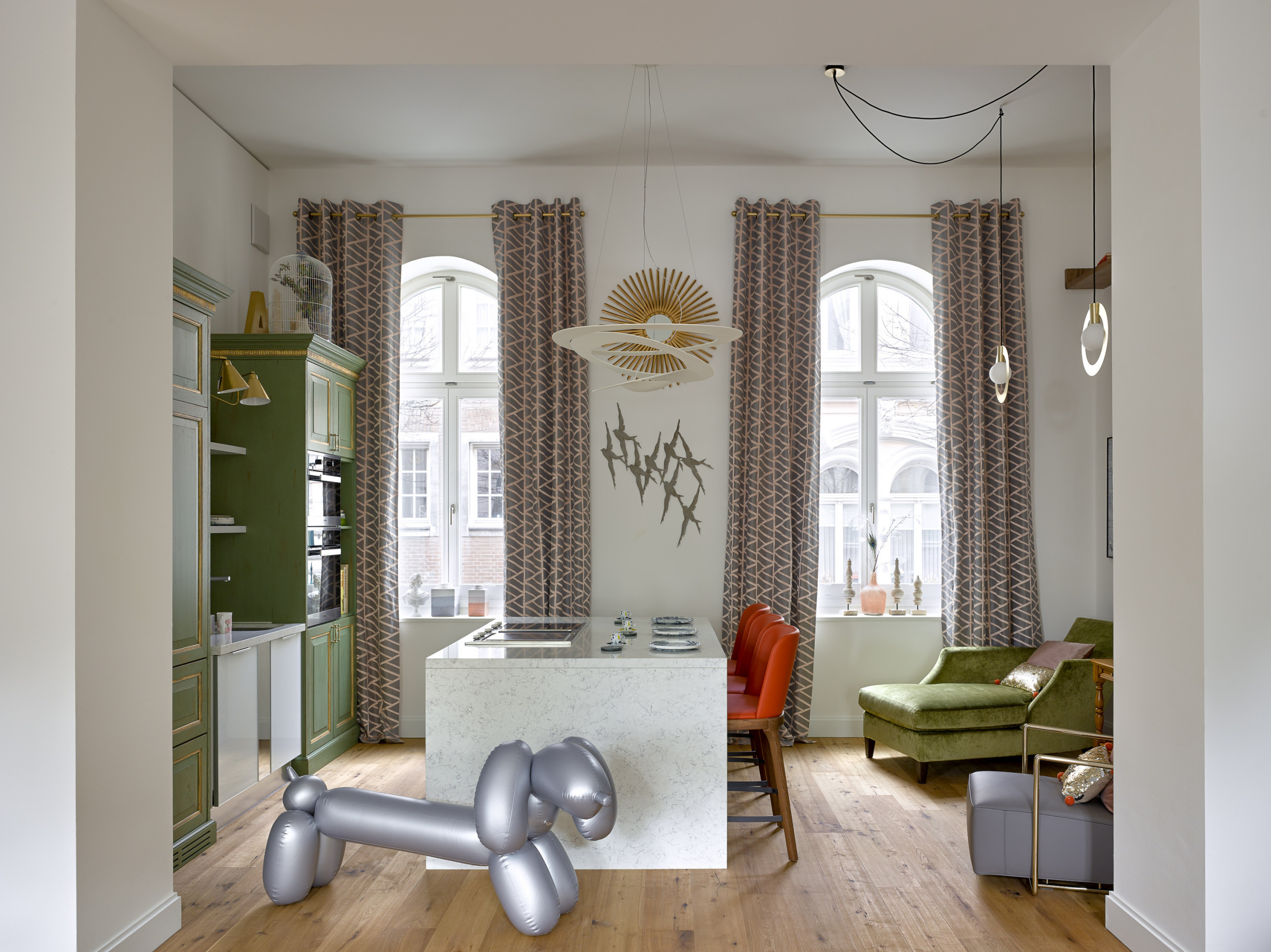 Houzz Германия: Квартира в Дюссельдорфе для русских заказчиков