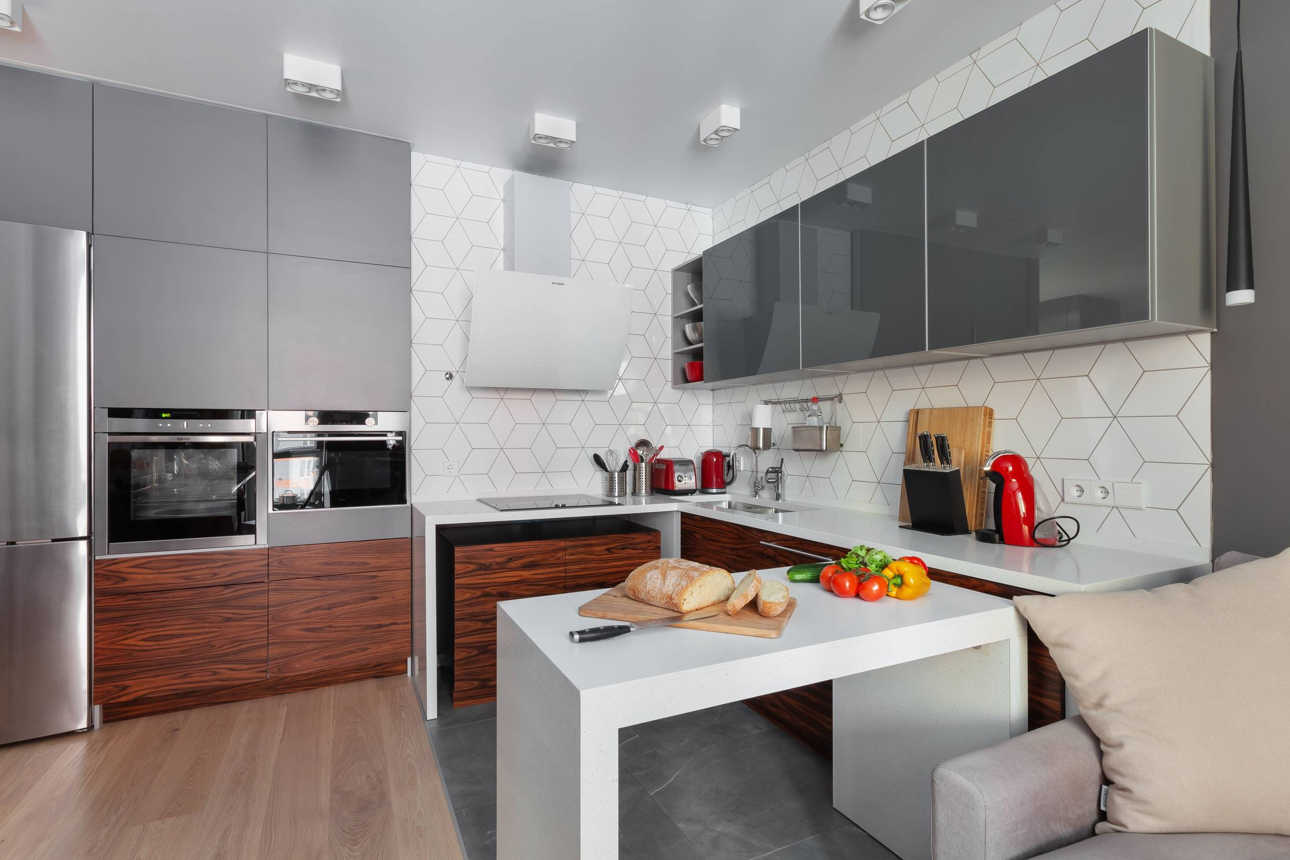 Кухни: 21 раскладной стол — до и после трансформации