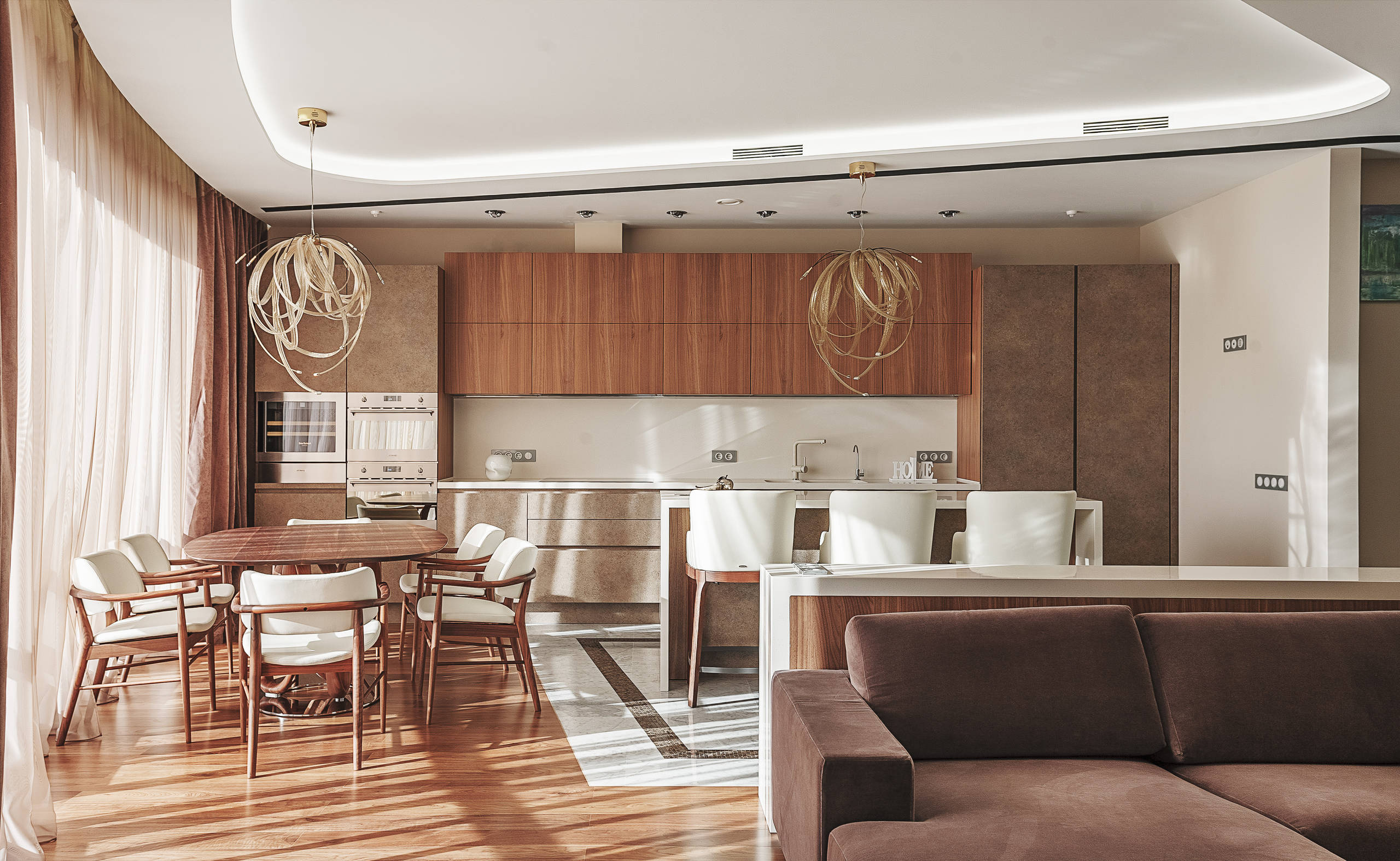 Houzz тур: Двухуровневая квартира без острых углов