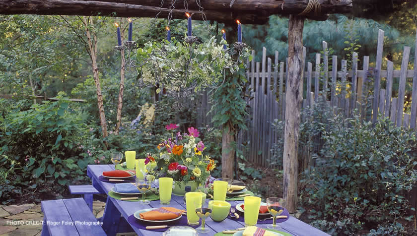 Завтрак на траве: Как организовать столовую посреди сада