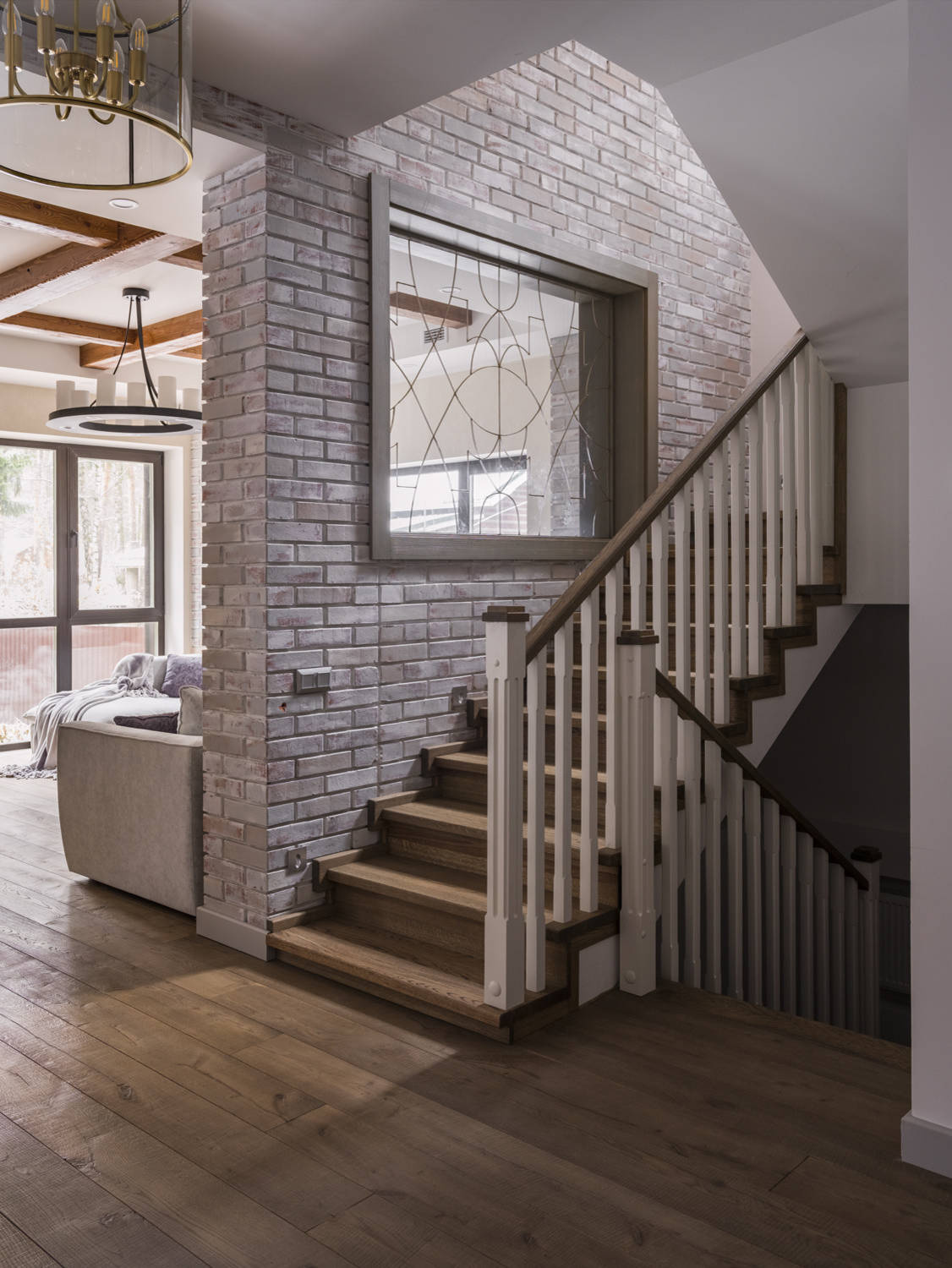 Houzz тур: Дом из седого кирпича