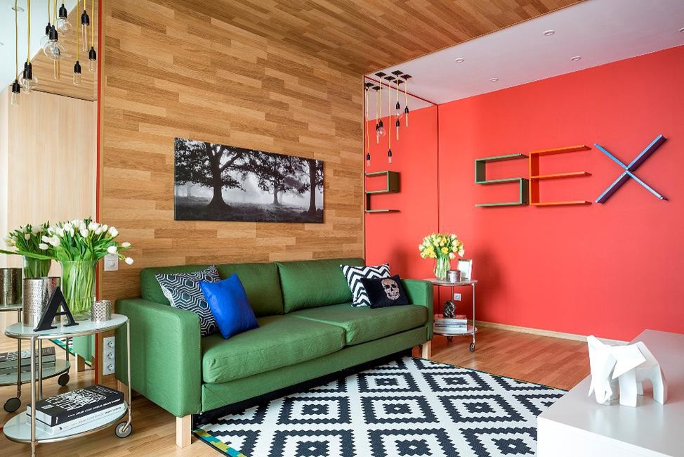 Психология: Что будет, если оформить квартиру в одном ярком цвете