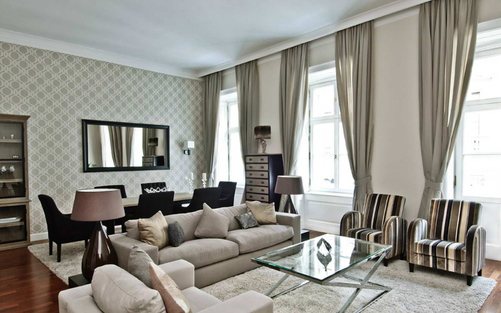 Современные обои для зала