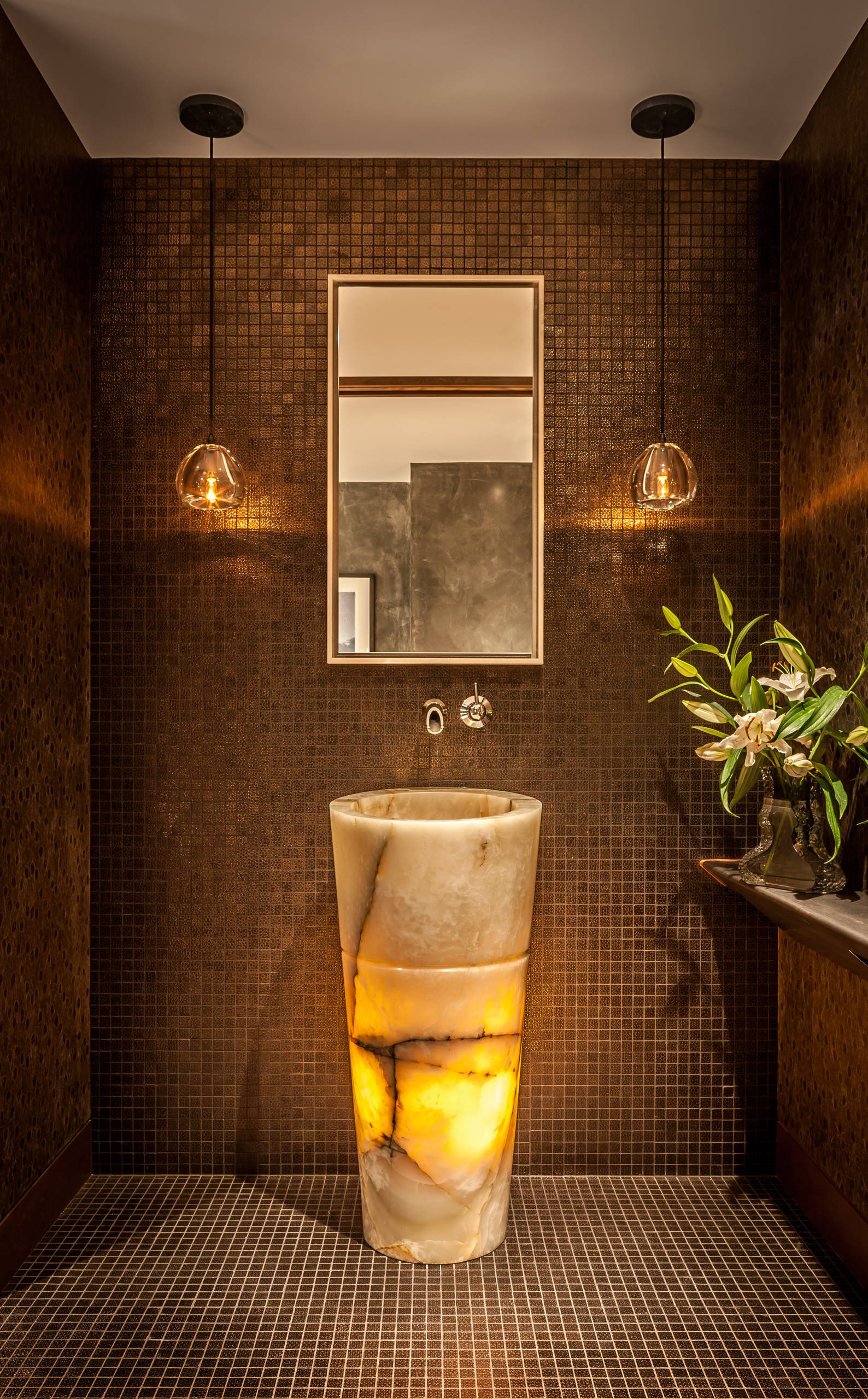 Фотоохота: 93 идеи для освещения зеркала в ванной комнате