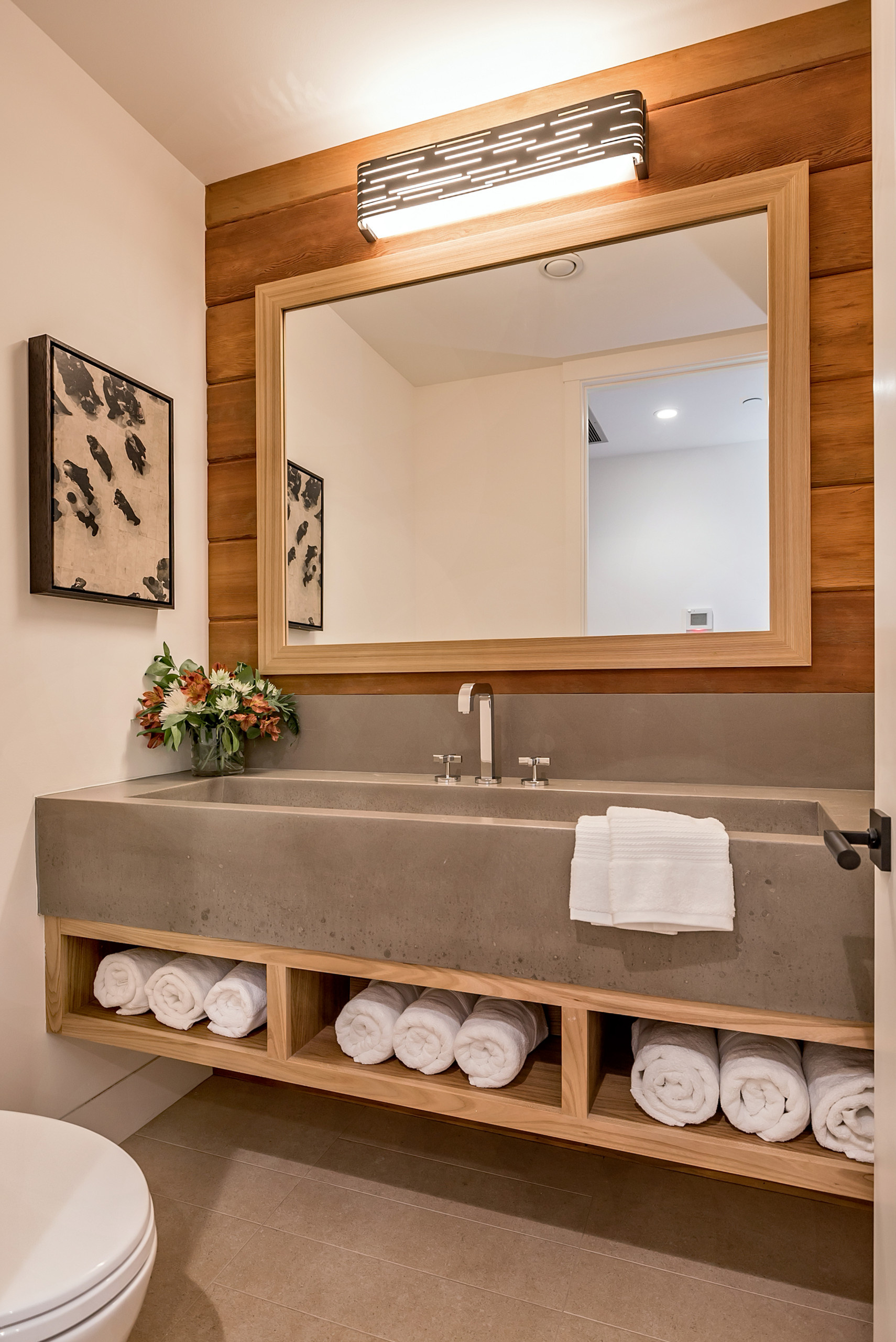 Просто фото: Хранение полотенец в ванной