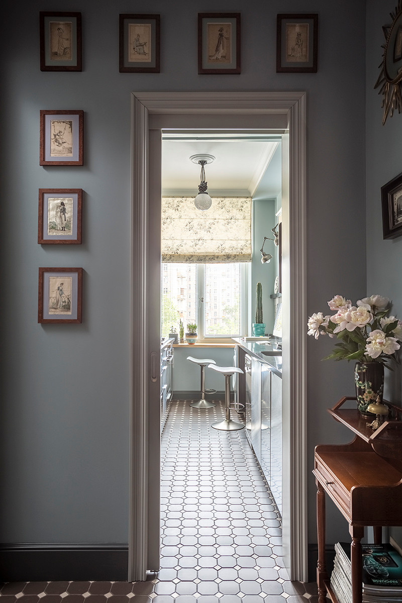 Проект недели: Кухня-кабинет для мужчины — в серых тонах