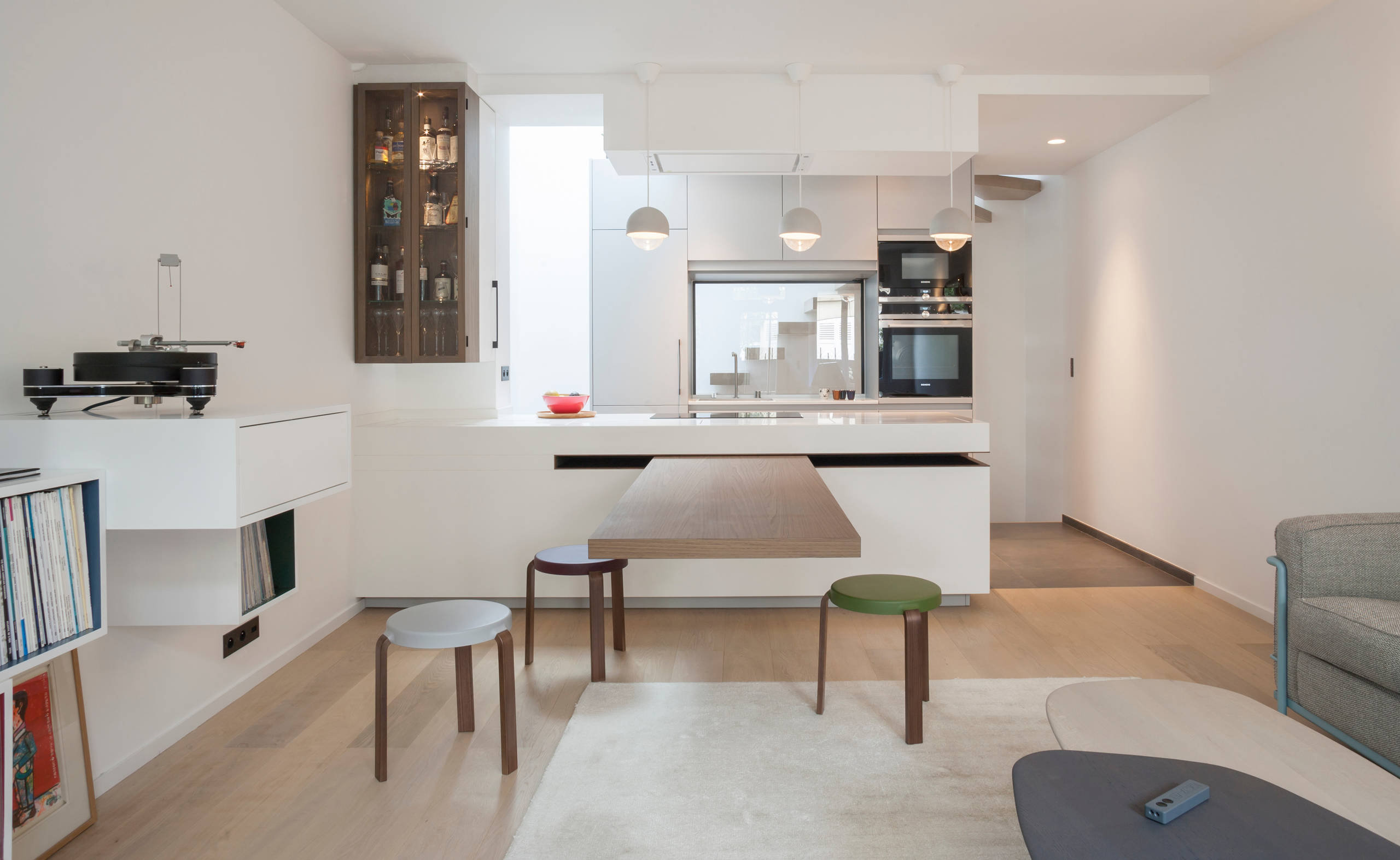 Кухни: 21 раскладной стол — до и после трансформации