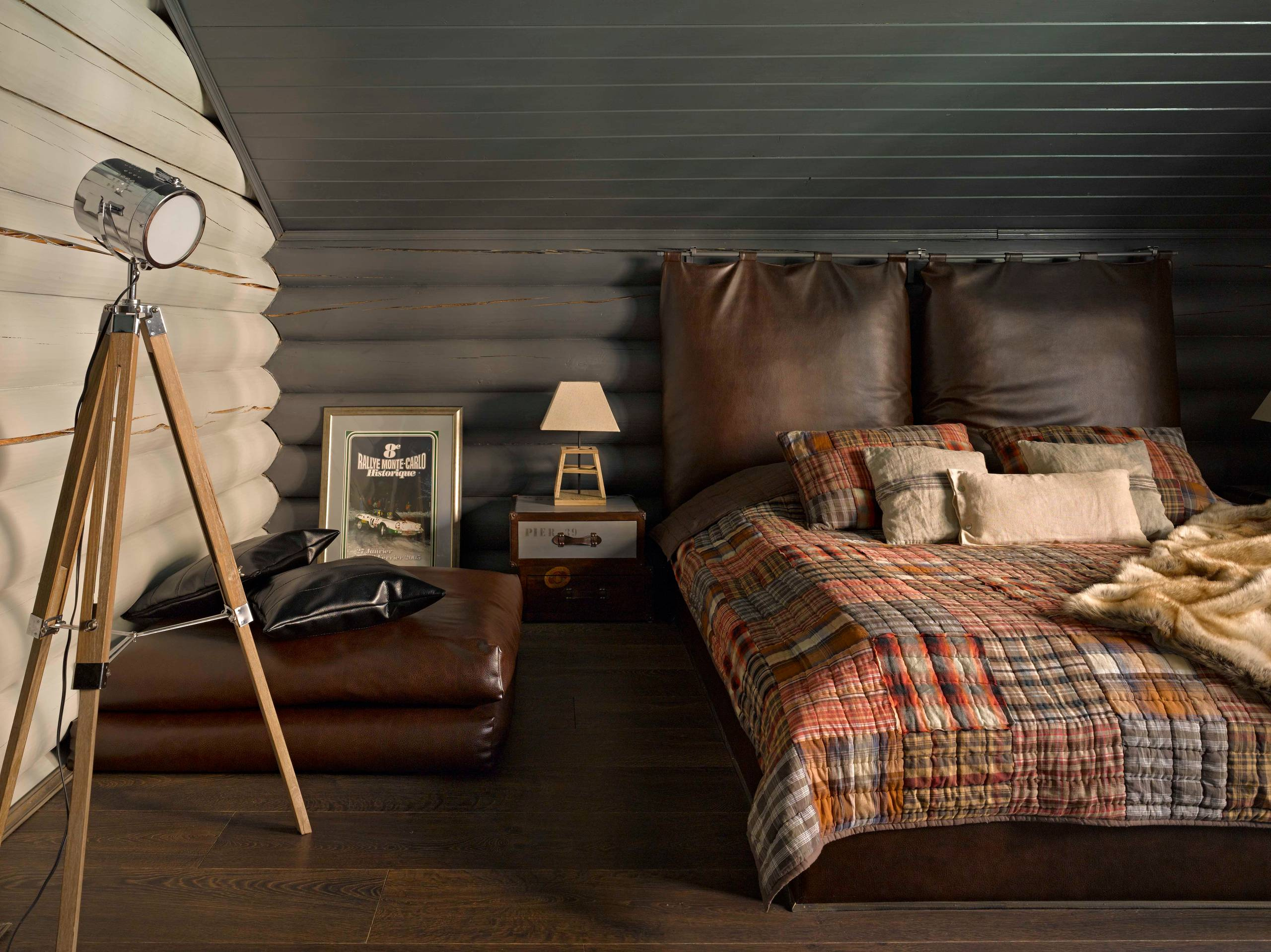 В закладки: Спальня в деревянном доме — 27 идей