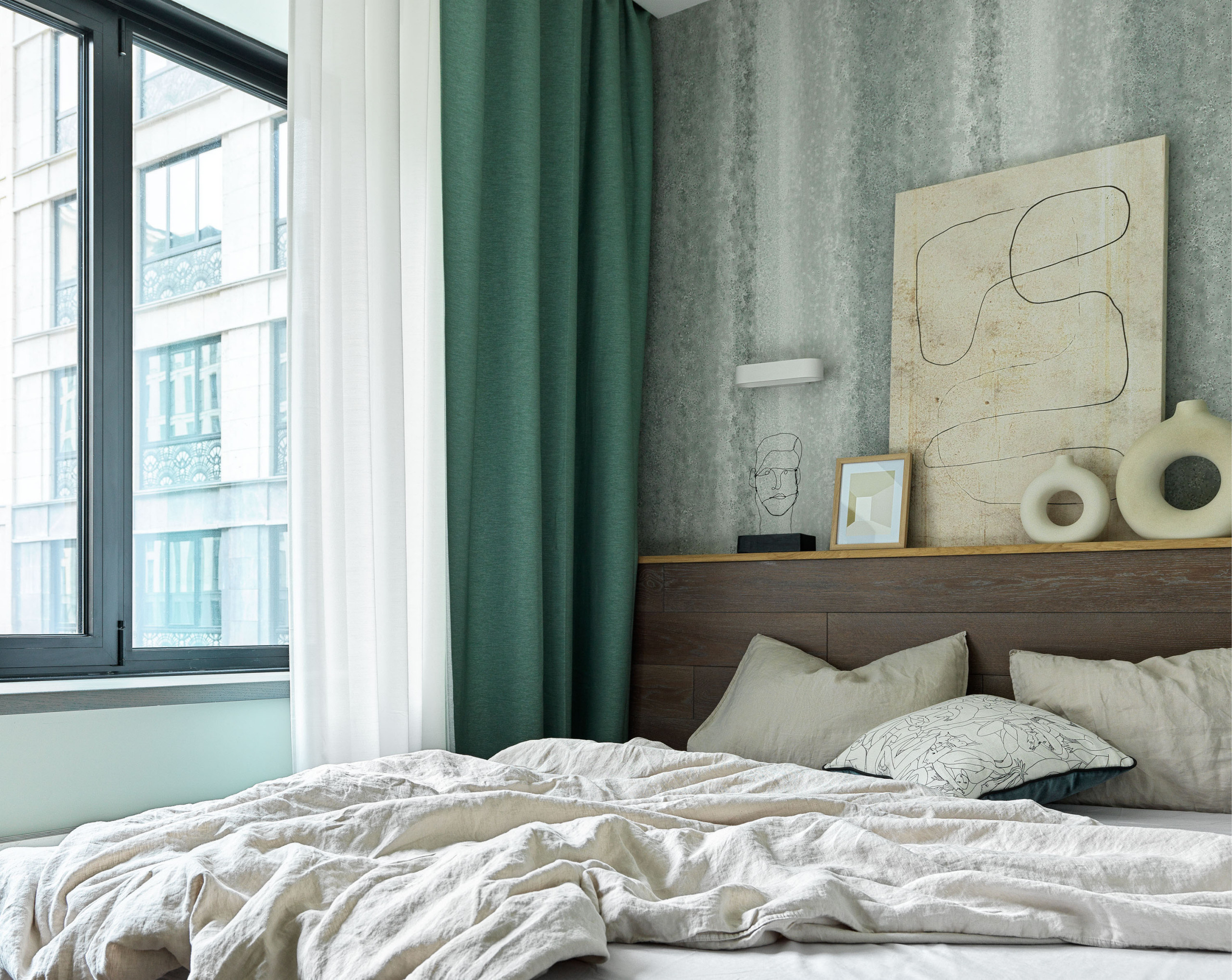 Houzz тур: Зеленая квартира с оглядкой на 1970-е