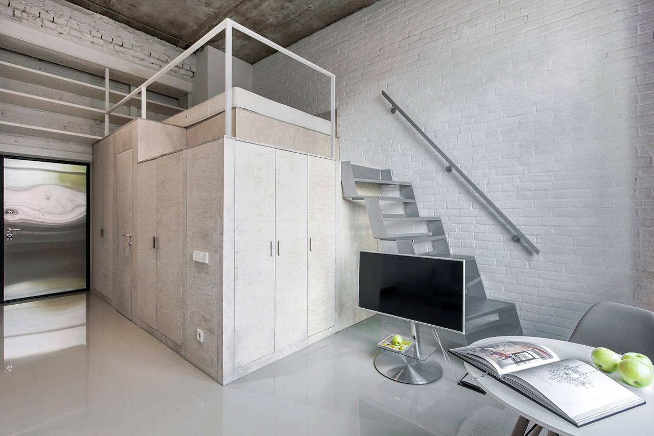 Houzz тур: Московский лофт для молодой пары в 24 «квадрата»