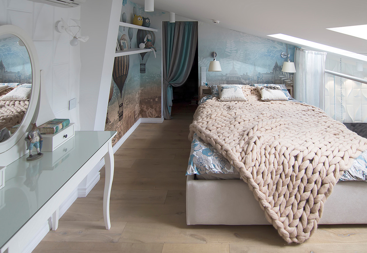 Houzz тур: Двухъярусная мансарда в центре Москвы