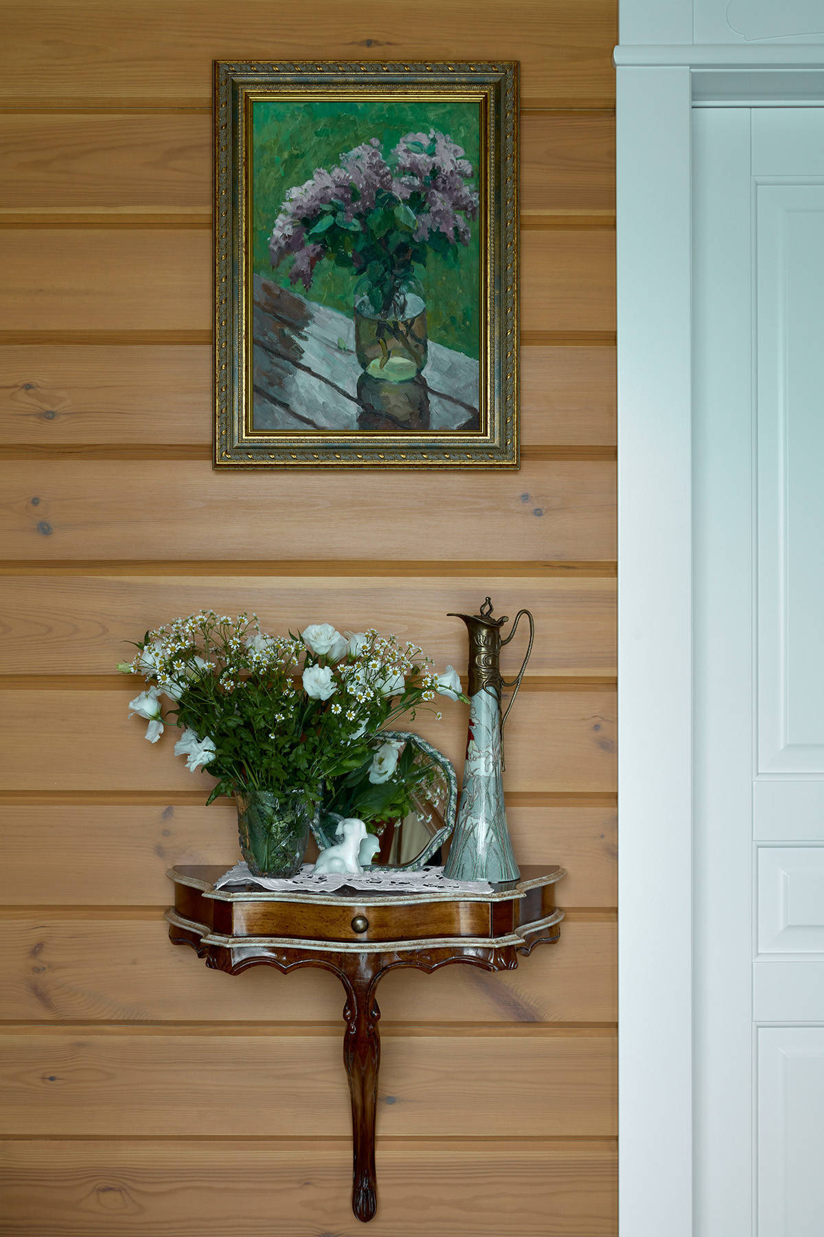 Houzz тур: Атмосфера русской усадьбы в типовом доме из бруса