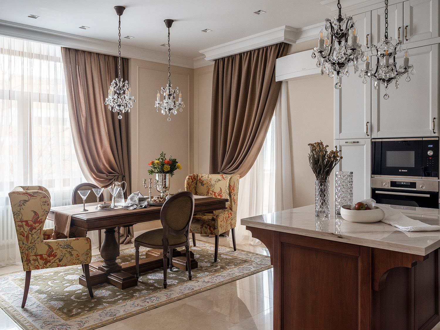 Houzz тур: Квартира как отель — соединенная из трех малогабариток