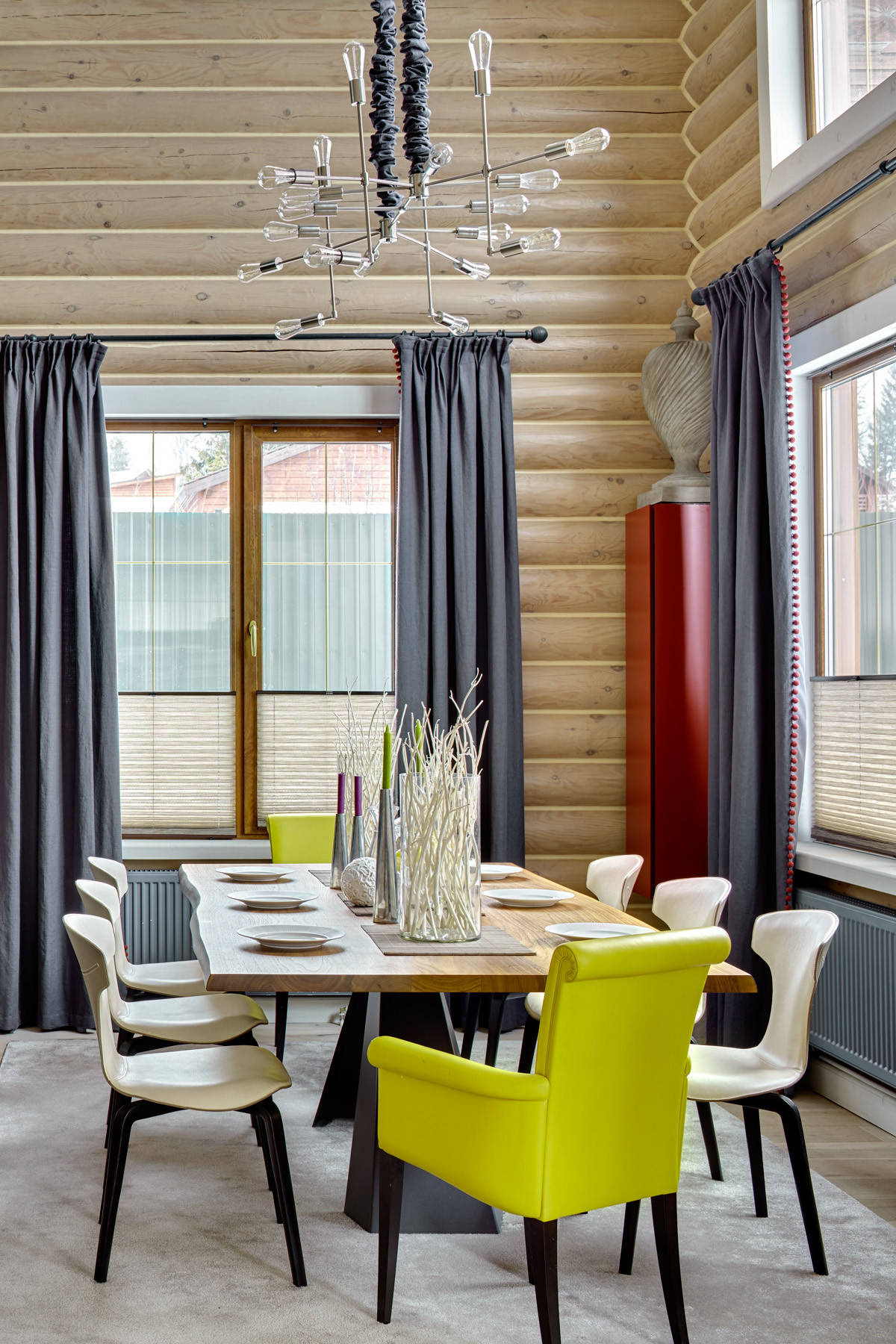 Houzz тур: Лофт в бревенчатом (!) доме