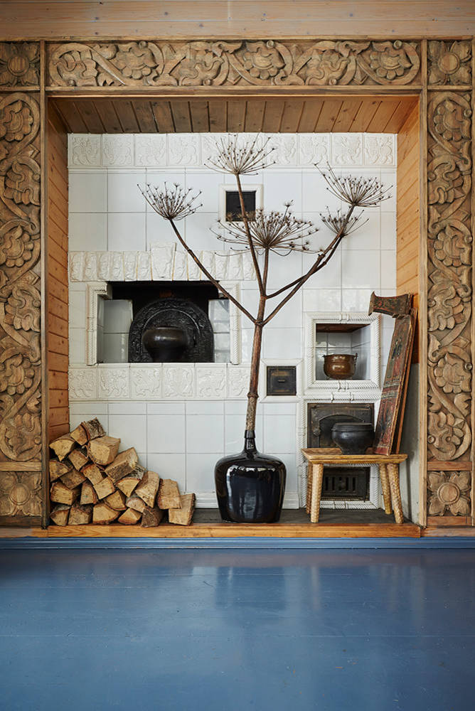 В закладки: Интерьер кухни в деревенском доме